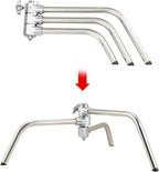 Soonpho 2 Packs Heavy Duty C-Stand Kit, Stainless Steel Photography Light Stand - Image 7