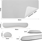 Bloss Leather Desk Pad and Keyboard Wrist Rest, Large Mouse Pad + Keyboard - Image 5