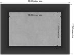 Amanti Art Black Framed Magnetic Board 17x23 Small Vision Board - Image 2
