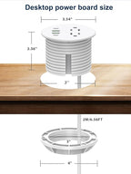 Recessed Power Grommet 3 inch - Image 5