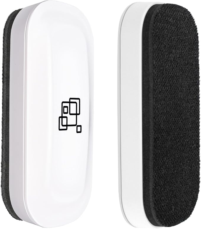 Maxtek Magnetic Dry Erase Eraser, 2 Pack, by Maxtek