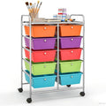 GLACER 10 Drawer Rolling Cart, Storage Cart by GLACERGrowupinhappiness