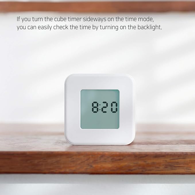 mooas Multi Cube Timer Clock, Rotating Flip Gravity Sensor Time Management - Image 4