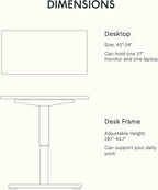 FLEXISPOT EN1 One-Piece Standing Desk - Image 7