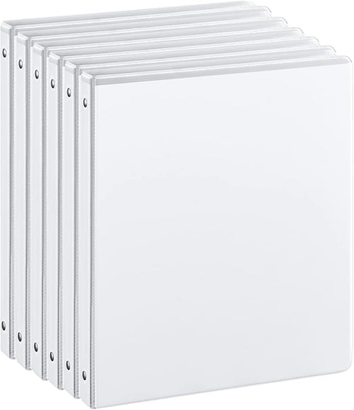 0.5-inch 3-Ring Binder with 2 Interior Pockets, 0.5'' Basic Binders Holds US by SuinOffice