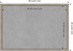 Amanti Art Silver Framed Magnetic Board 26x38 Large Vision Board - Image 4