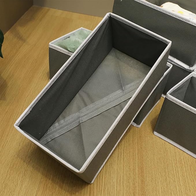 Sock Drawer Organizer 3 Pack, Fabric Drawer Organizer Clothes - Image 4