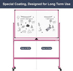 Rolling Whiteboard, 48x32 Inches Dry Erase Board - Image 5
