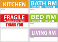 Yoget 42x90mm Large Home Moving Labels by EasyYourLifeFromHere