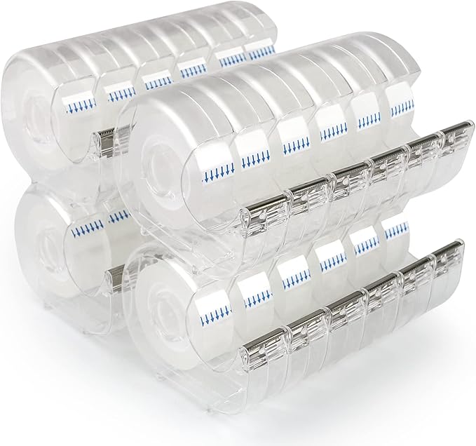 JEFURE 24 Pcs Transparent Tape by JEFURE