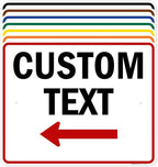 Custom Arrow, Custom Directional Sign, Left Arrow, 24x30 Inches, Rust Free .063 by MySignCenter