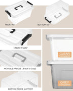 NUMIFUN Plastic Storage Bins - Image 2