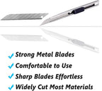 WEKOIL 9mm Snap Off Utility Knife 3 Pack High Hardness Retractable Box Cutters - Image 4