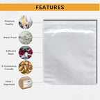 200 Pack 6"x9" Shipping Label Sleeves – Clear Self-Adhesive Packing Slip Pouches - Image 5