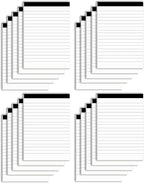 Nichela Notepads Bulk for Daily Planning and Organization of Work – 4 x by Nichela