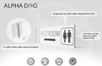 ALPHA DOG SIGNS Corridor Projecting Hallway Bathroom Sign, Left Arrow, - Image 3