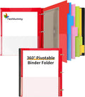 Tashkummy 360° Pivotable Project Organizer Binder, 3 Ring Binder by 360%C2%B0PivotableBinderNotebook