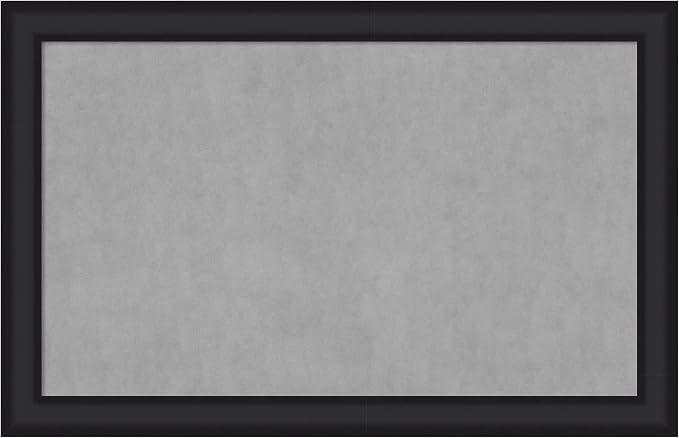 Amanti Art Black Framed Magnetic Board 29x45 Large Vision Board by AmantiArt