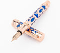 Conklin Endura Deco Crest Fountain Pen in Blue, Flex Nib, Premium Writing by Conklin