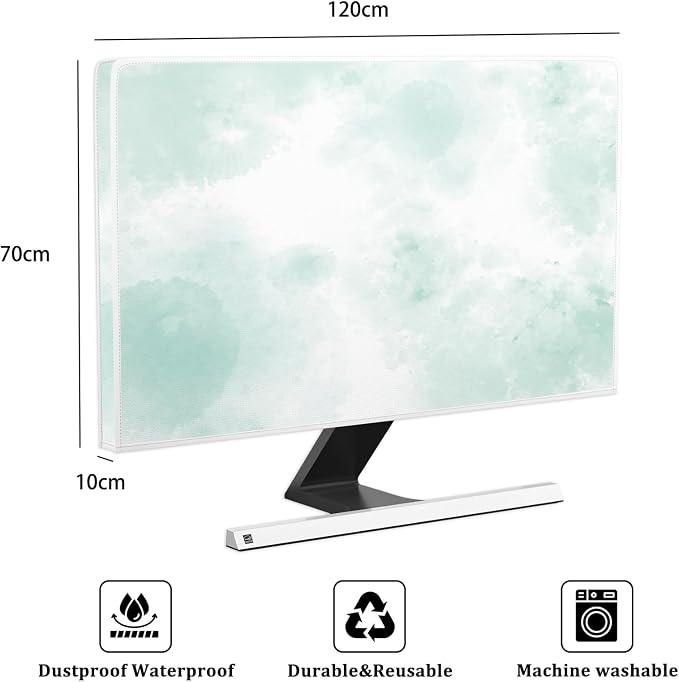 Baocicco Abstract Watercolor Waterproof TV Display Screen Cover 50, 52 Inch - Image 2