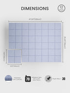 Bumusty Large Cork Board Alternative-47 x35 Felt Bulletin Board Tiles, - Image 2