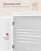 VASAGLE Floor Storage Cabinet, Freestanding Storage Unit - Image 6