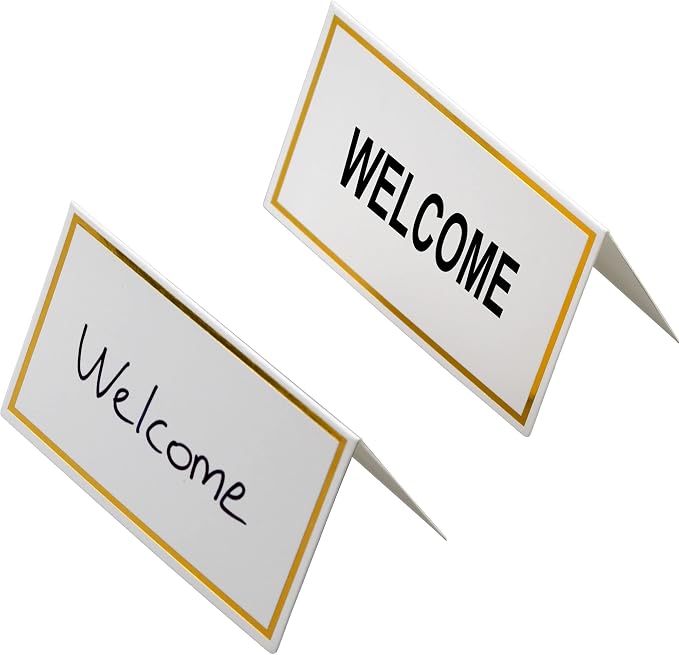 100 Pack Place Cards for Table Setting Small Paper Tent Cards - Image 3