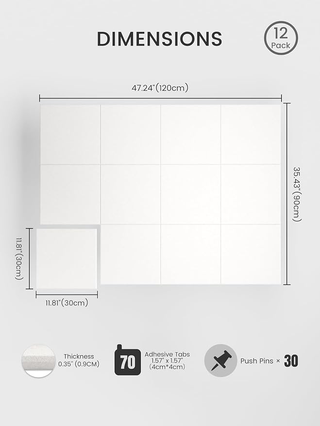 Bumusty Large Cork Board 47"x35" Alternative - Image 2