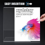 xydstay 12pack 8.5x11 Acrylic, L Shape Clear Plastic, Menu Holder, Unbreakable - Image 8