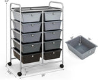 GLACER 10 Drawer Rolling Cart, Storage Cart - Image 3