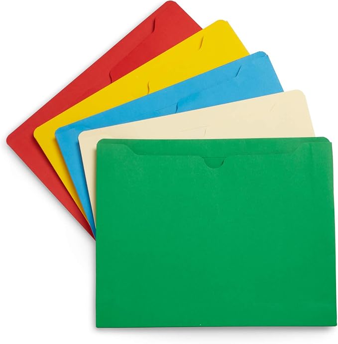 Blue Summit Supplies 1 Inch File Jackets, Expandable Folders, Heavy Duty 1 Inch - Image 7