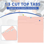 File Folder, HERKKA 30 Pack 1/3 Cut Tab File Folders, File Folders Great - Image 3