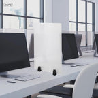 Desk Divider, 24 x 18 inch Acrylic Desk Privacy Panels, Privacy Desk Screen - Image 4