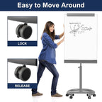 TSJ OFFICE Rolling Whiteboard Standing - Image 6