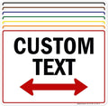 Custom Two Way Arrow Directional Sign by My Sign Center by MySignCenter