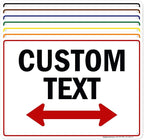 Custom Two Way Arrow Directional Sign by My Sign Center by MySignCenter