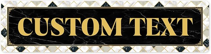 Custom Sign, Custom Street Sign, 11 Font Colors, 13 Font Styles, 4 Hole Options by MySignCenter