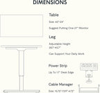 FLEXISPOT EN2 Whole-Piece Standing Desk - Image 7