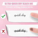 Piochoo Gel Pens, Quick Dry No Smudge, Smooth Writing Comfortable Grip Pen - Image 5