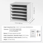 VEVOR Literature Organizers, 5 Compartments Office Mailbox - Image 7