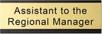 Assistant to The Regional Manager Desk Plate, 2 x 8 inch Novelty Name Plate - Image 2