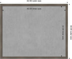 Amanti Art Grey Framed Magnetic Board 34x42 X-Large Vision Board - Image 3