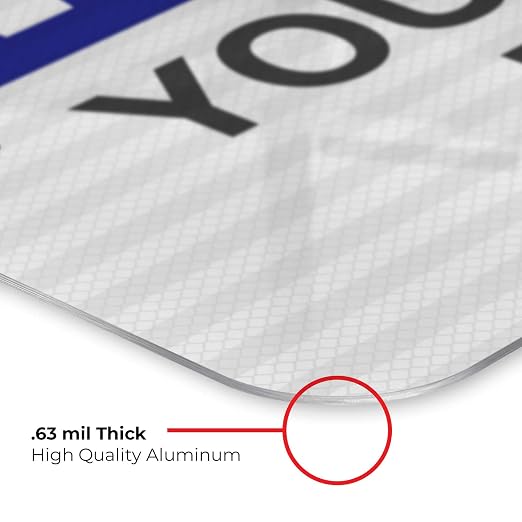 Custom Notice Sign, OSHA Sign, 12x18 Inches, 3M EGP Reflective .063 Aluminum - Image 6