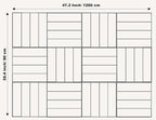 DECORITA Felt Bulletin Board Tiles | Modern Cork Board Alternative | Large Cork - Image 4