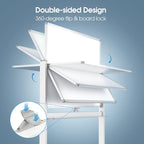 MaxGear Rolling Whiteboard, 48 x 32 Inch Double-Sided Magnetic Dry Erase Board - Image 2