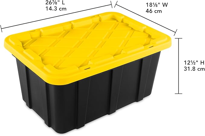 Sterilite 24-Pack Industrial Tote, Plastic Storage Container Bins - Image 3