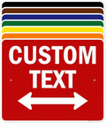 Custom Arrow, Custom Directional Sign, Two way Arrow, 24x30 Inches, Rust Free by MySignCenter