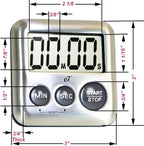 Elegant Digital Kitchen Timer Stainless Steel - Image 4