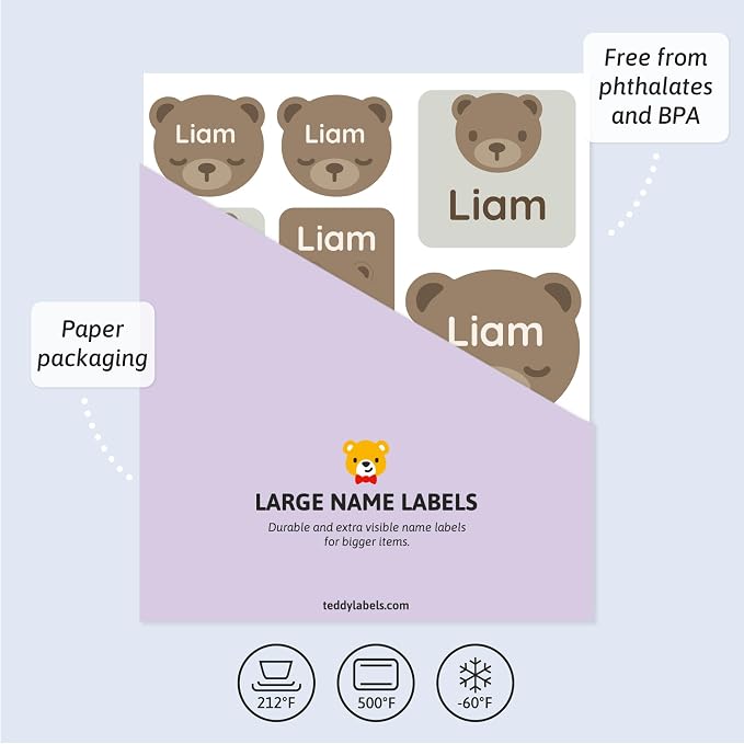 Large Name Labels for Kids - Image 3