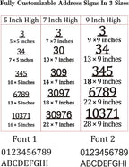 Personalized Metal Horizontal House Numbers - Image 3